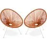 Buy Pack Acapulco Chair - White Legs x2 - New edition Orange 60612