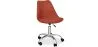 Upholstered swivel chair with Wheels - Tulip image 9