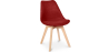 Buy Fabric Upholstered Dining Chair - Scandinavian Style - Denisse Red 59892 home delivery