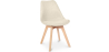 Buy Fabric Upholstered Dining Chair - Scandinavian Style - Denisse Beige 59892 with a guarantee
