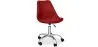 Upholstered swivel chair with Wheels - Tulip image 9