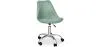 Upholstered swivel chair with Wheels - Tulip image 9