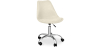 Buy Upholstered Desk Chair with Wheels - Tulip Beige 60613 - in the UK