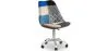  Swivel Office Chair - Patchwork Upholstery - Pixi image 9