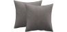 Buy Pack of 2 velvet cushions - cover and filling - Mesmal Grey 60631 - in the UK
