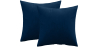 Buy Pack of 2 velvet cushions - cover and filling - Mesmal Dark blue 60631 - prices