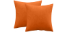 Buy Pack of 2 velvet cushions - cover and filling - Mesmal Orange 60631 in the United Kingdom