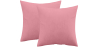 Buy Pack of 2 velvet cushions - cover and filling - Mesmal Pastel pink 60631 - in the UK