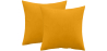 Buy Pack of 2 velvet cushions - cover and filling - Mesmal Yellow 60631 in the United Kingdom