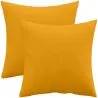 Buy Pack of 2 velvet cushions - cover and filling - Mesmal Yellow 60631
