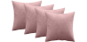 Buy Pack of 4 velvet cushions - cover and filling - Mesmal Rose Gold 60632 - in the UK