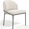 Buy Dining Chair - Upholstered in Bouclé Fabric - Mina White 60645