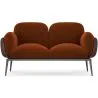Buy 2-Seater Sofa - Upholstered in Velvet - Vandan Chocolate 60651