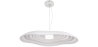 Buy Resin Pendant Lamp - Grebi White 60670 - in the UK