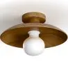 Buy Ceiling Lamp - Wooden Wall Light - Richmon Dark Brown 60675