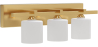 Buy Aged Gold Wall Lamp - 3-Light Sconce - Violet Aged Gold 60682 - in the UK