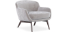 Buy Velvet Upholstered Armchair - Jenna Light grey 60694 - prices