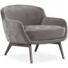 Buy Velvet Upholstered Armchair - Jenna Dark grey 60694