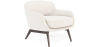 Buy Bouclé Upholstered Armchair - Jenna White 60695 - in the UK
