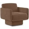 Buy Velvet Upholstered Armchair - Jackson Chocolate 60698