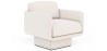 Buy Upholstered Armchair in Bouclé Fabric - Jackson White 61000 - in the UK