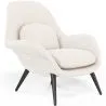 Buy Bouclé Upholstered Armchair - Uyere White 60707