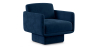 Buy Velvet Upholstered Armchair - Jackson Dark blue 60698 in the United Kingdom