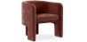 Buy Velvet Upholstered Armchair - Callum Chocolate 60700 in the United Kingdom