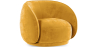Buy Curved Velvet Upholstered Armchair - Callum Yellow 60692 - prices