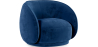 Buy Curved Velvet Upholstered Armchair - Callum Dark blue 60692 - in the UK