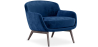 Buy Velvet Upholstered Armchair - Jenna Dark blue 60694 - in the UK