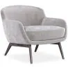 Buy Velvet Upholstered Armchair - Jenna Light grey 60694