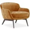Buy Velvet Upholstered Armchair - Jenna Mustard 60694