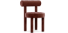 Buy Dining Chair - Upholstered in Velvet - Rhys Chocolate 60708 in the United Kingdom