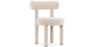 Buy Dining Chair - Upholstered in Velvet - Rhys Beige 60708 - in the UK