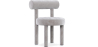 Buy Dining Chair - Upholstered in Velvet - Rhys Light grey 60708 - prices