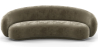Buy Velvet Curved Sofa - 3/4 Seats - Souta Taupe 60691 home delivery