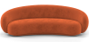 Buy Velvet Curved Sofa - 3/4 Seats - Souta Brick 60691 in the United Kingdom
