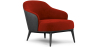 Buy  Velvet Upholstered Armchair - Luc Red 60704 - in the UK