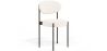 Dining Chair - Upholstered in Bouclé Fabric - Black Metal - Margot image 9