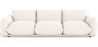 Buy 3-Seater Sofa - Bouclé Fabric Upholstery - Wers White 61014 - in the UK