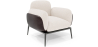 Buy Bouclé Fabric Upholstered Armchair - Vandan White 61021 - in the UK