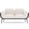 Buy 2-Seater Sofa - Upholstered in Bouclé Fabric - Vandan White 61022