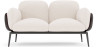 Buy 2-Seater Sofa - Upholstered in Bouclé Fabric - Vandan White 61022 - in the UK