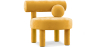 Buy  Armchair - Upholstered in Velvet - Klena Yellow 60696 in the United Kingdom