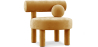 Buy  Armchair - Upholstered in Velvet - Klena Mustard 60696 in the United Kingdom