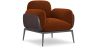 Buy Upholstered Velvet Armchair - June Chocolate 60650 in the United Kingdom