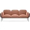 Buy 3-Seater Sofa - Upholstered in Velvet - Vandan Cream 60652