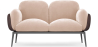 Buy 2-Seater Sofa - Upholstered in Velvet - Vandan Beige 60651 home delivery