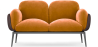 Buy 2-Seater Sofa - Upholstered in Velvet - Vandan Mustard 60651 in the United Kingdom
